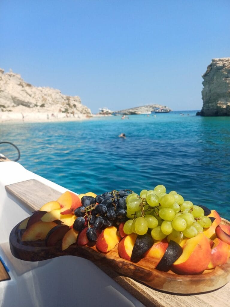 kalymnos-boat-trips-fruits-on-board (2) kalymnos boat trips fruits on board 2