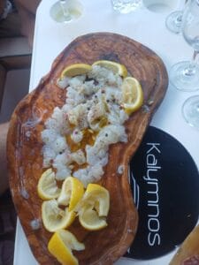 kalymnos boat trips food on board 3