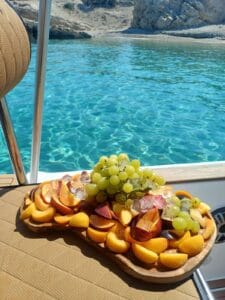 kalymnos boat trips food on board 4